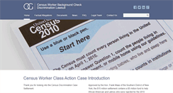 Desktop Screenshot of censusdiscriminationlawsuit.com
